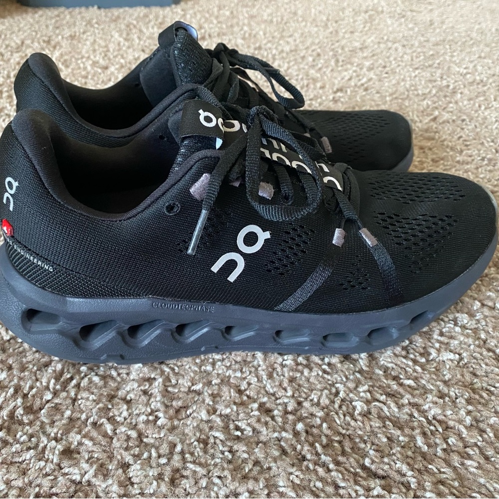 On Cloudsurfer Black Womens Size 8.5 US Running Athletic Sneakers 3WD10440185
